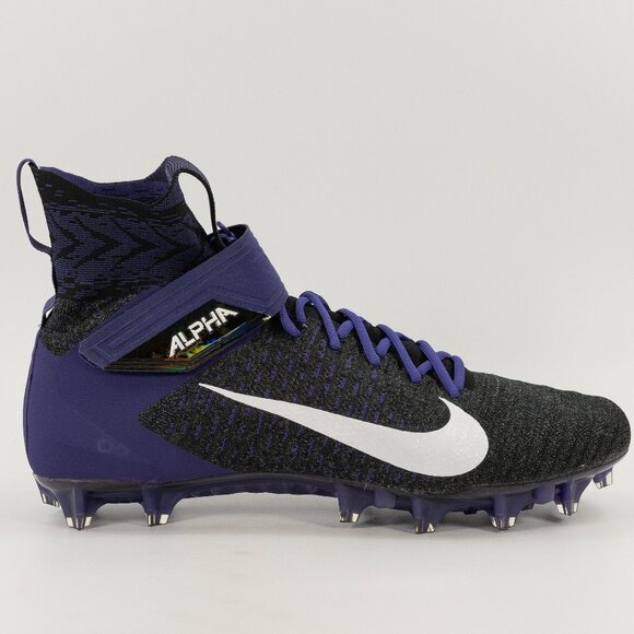 Nike Alpha Menace Elite 2 'Baltimore Ravens' BV2077-011 Football Cleats size 15 - Picture 1 of 7